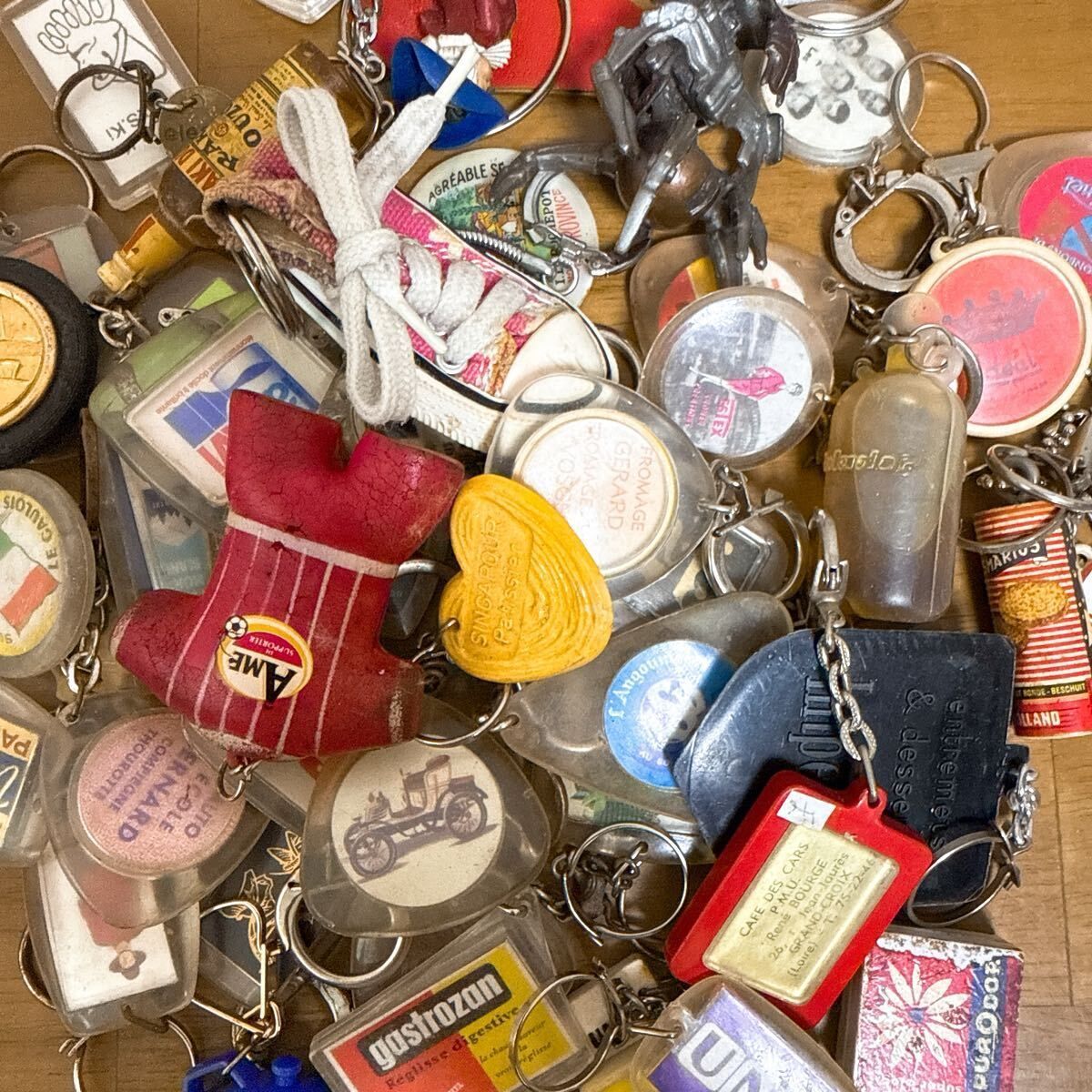 C】50個 フレンチキーホルダー ヴィンテージ まとめて まとめ売り 大量