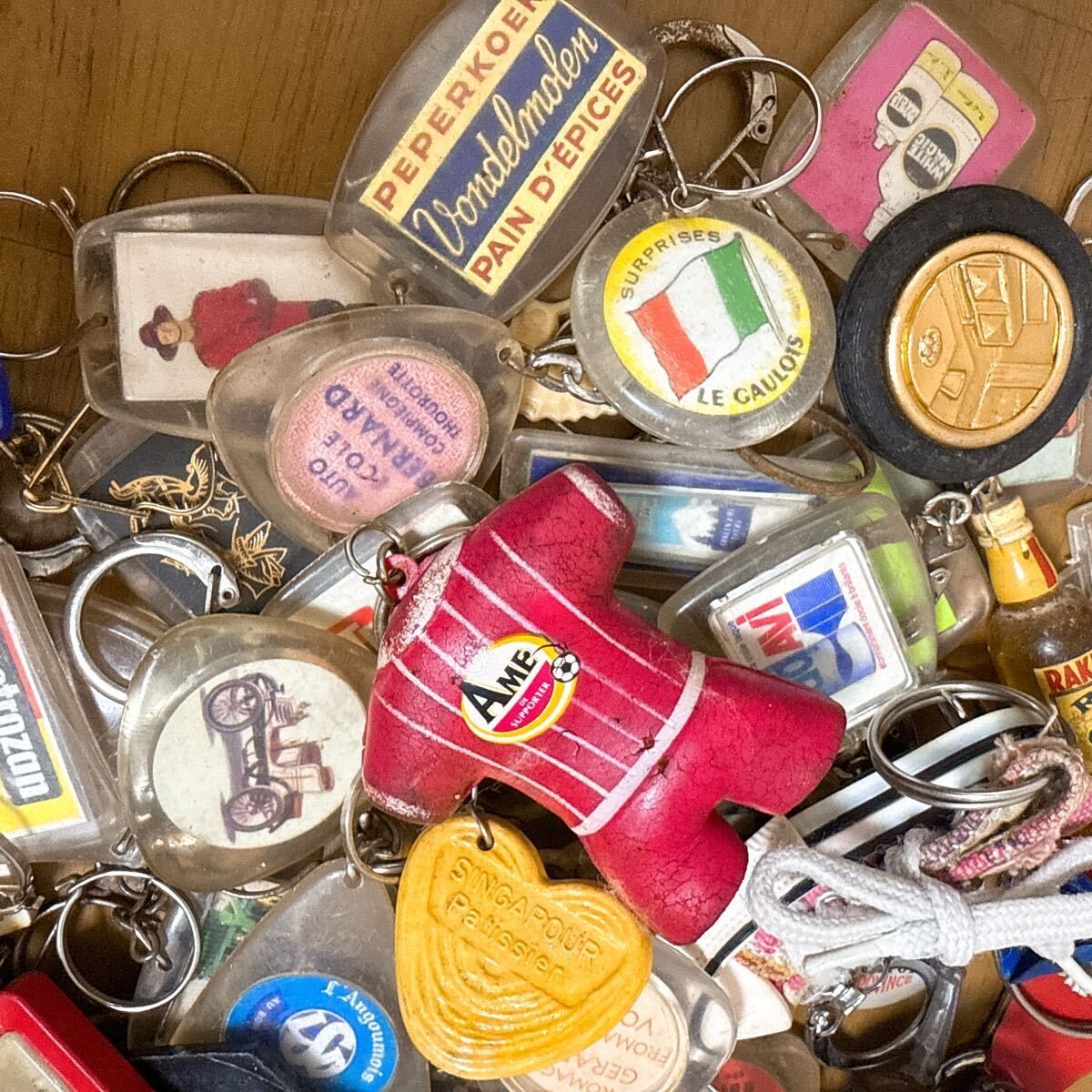 C】50個 フレンチキーホルダー ヴィンテージ まとめて まとめ売り 大量