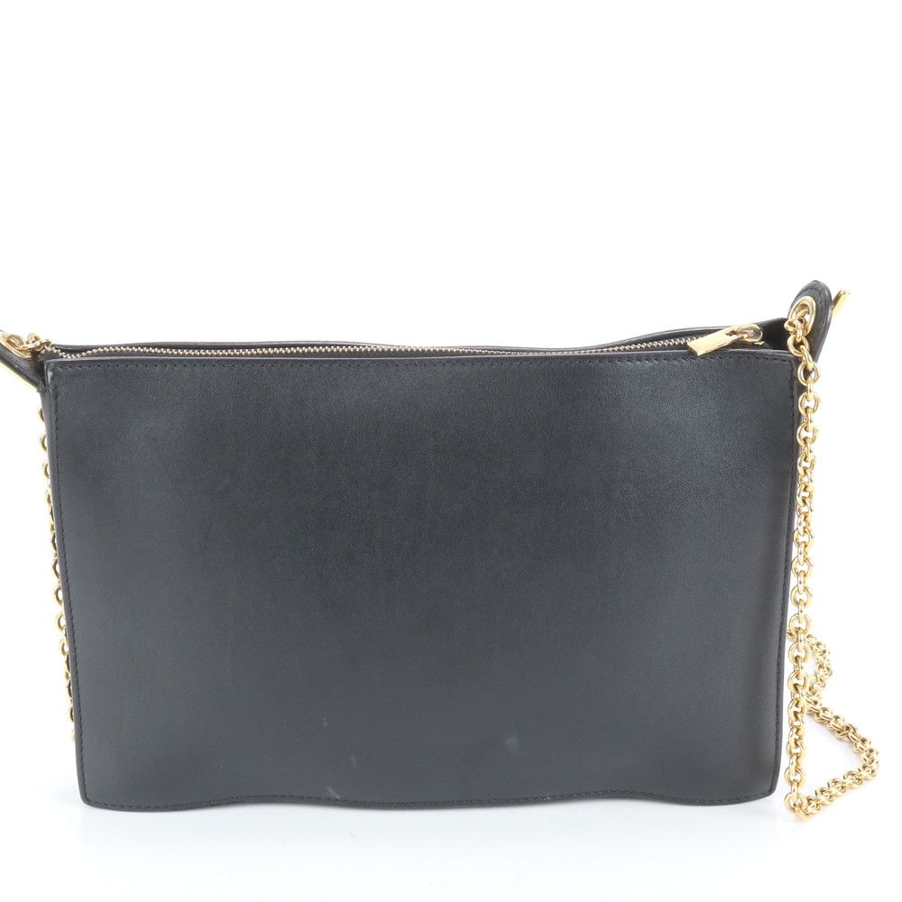 極美品 セリーヌ トリコロール チェーン レザー ショルダーバッグ 斜め