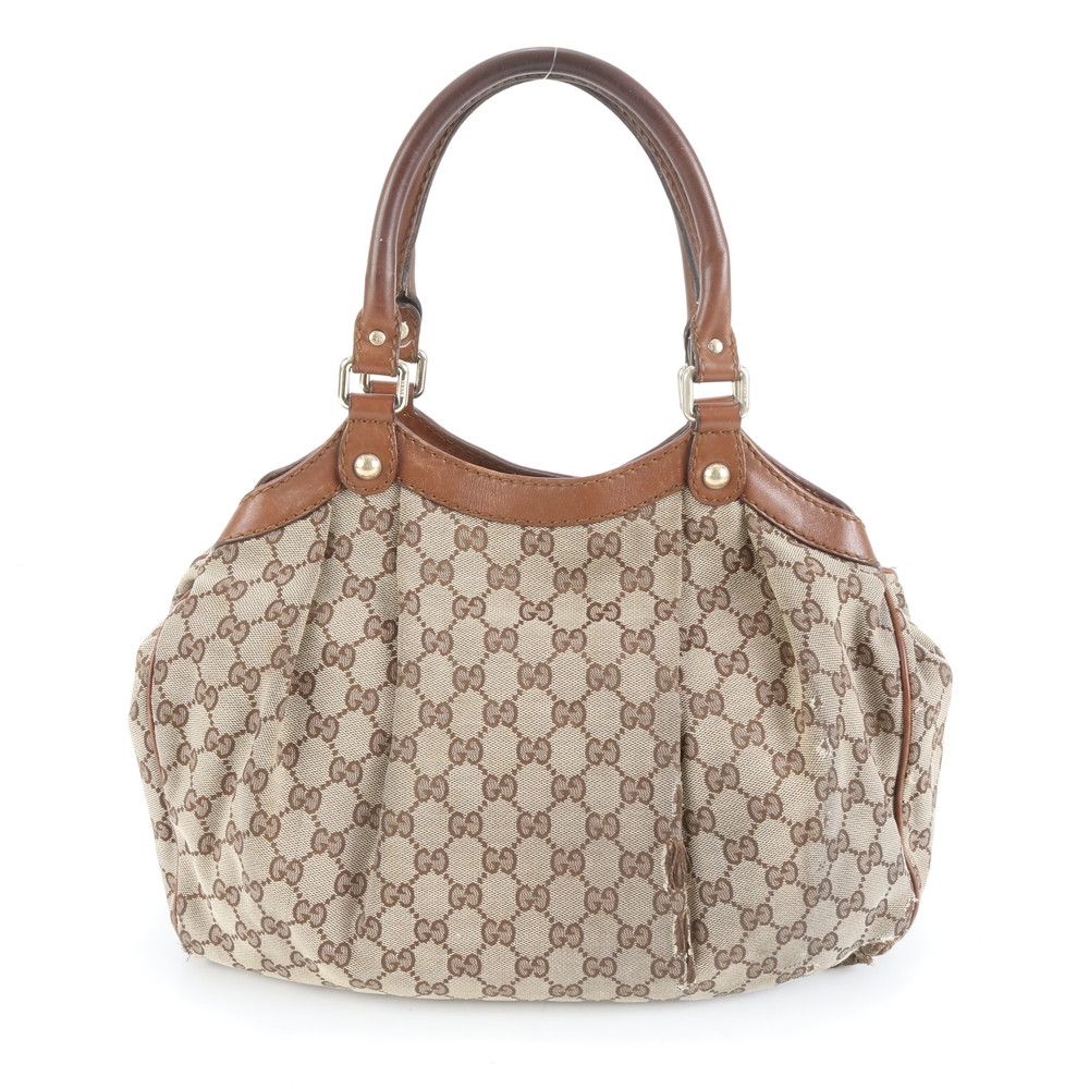 グッチ GGキャンバス スーキー 211944 レザー トート バッグ 肩掛け