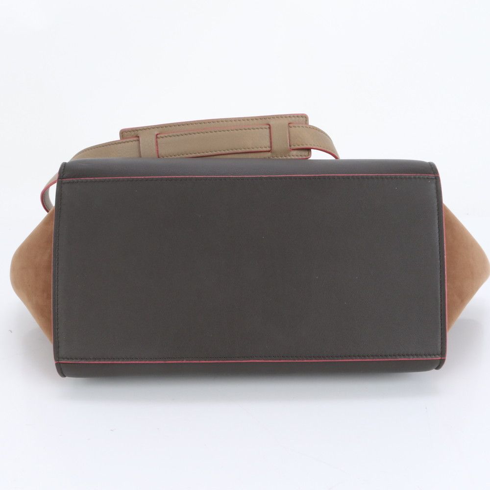 美品 セリーヌ トラペーズ スモール レザー 2WAY ショルダーバッグ