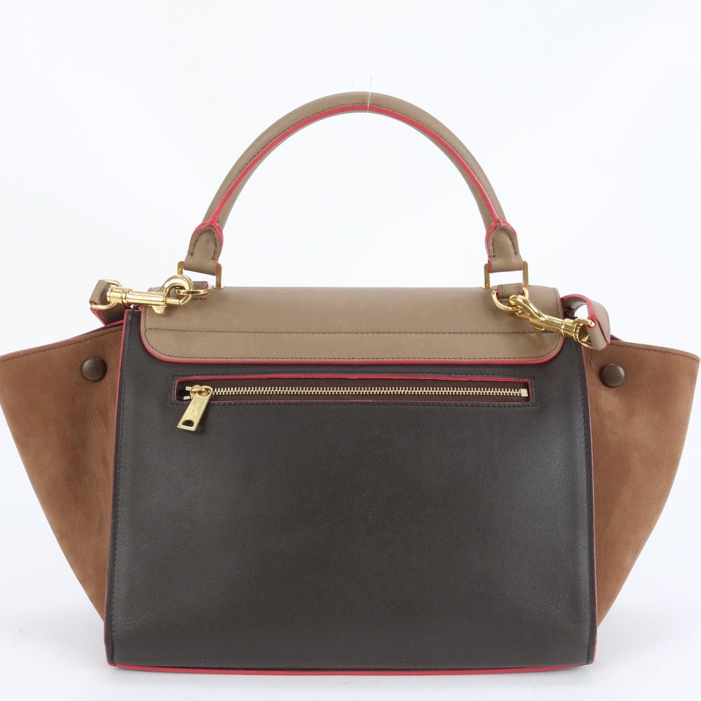 美品 セリーヌ トラペーズ スモール レザー 2WAY ショルダーバッグ