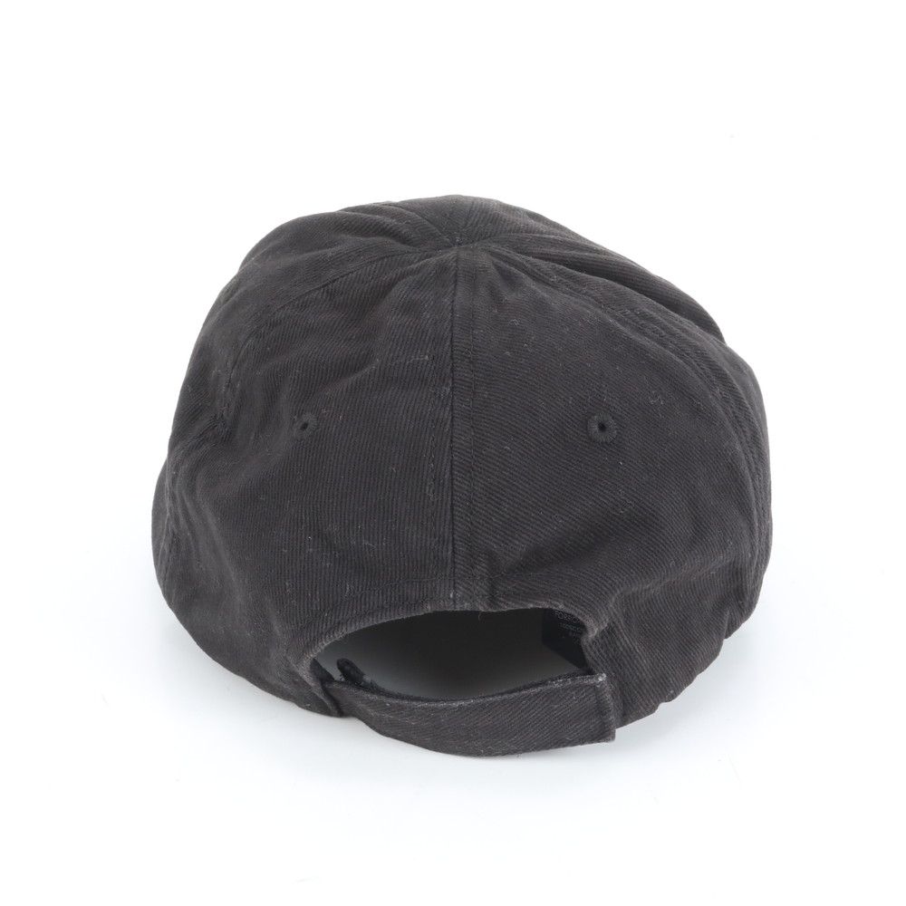 極美品 バレンシアガ ロゴ 刺繍 ベースボール キャップ 帽子 L