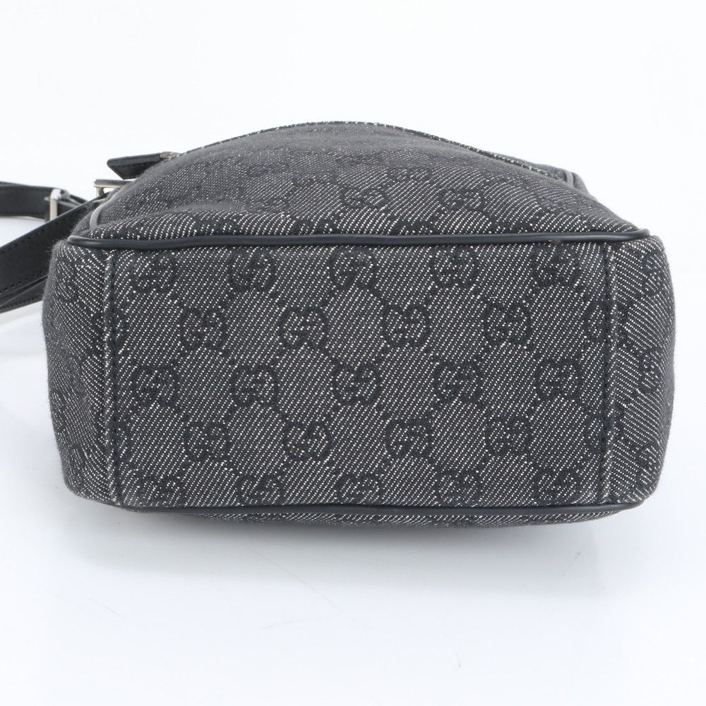 極美品 グッチ GGキャンバス 03136 レザー ショルダーバッグ 斜め掛け