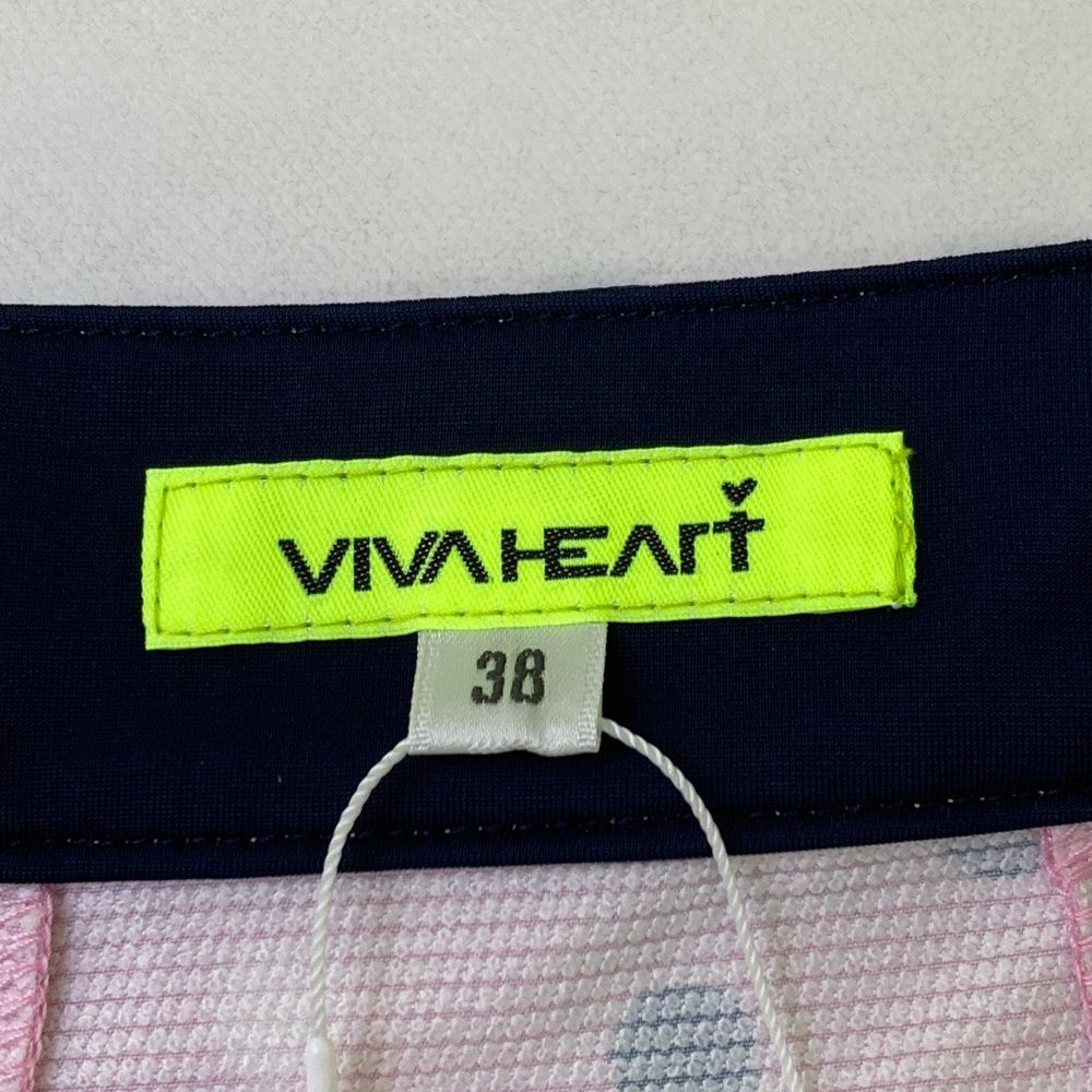 いちご様　新品　VIVA HEART 38 S シャツとスカートセット　ベージュ サイズ：38 VIVA HEART ビバハート ストレッチスカート ドット柄