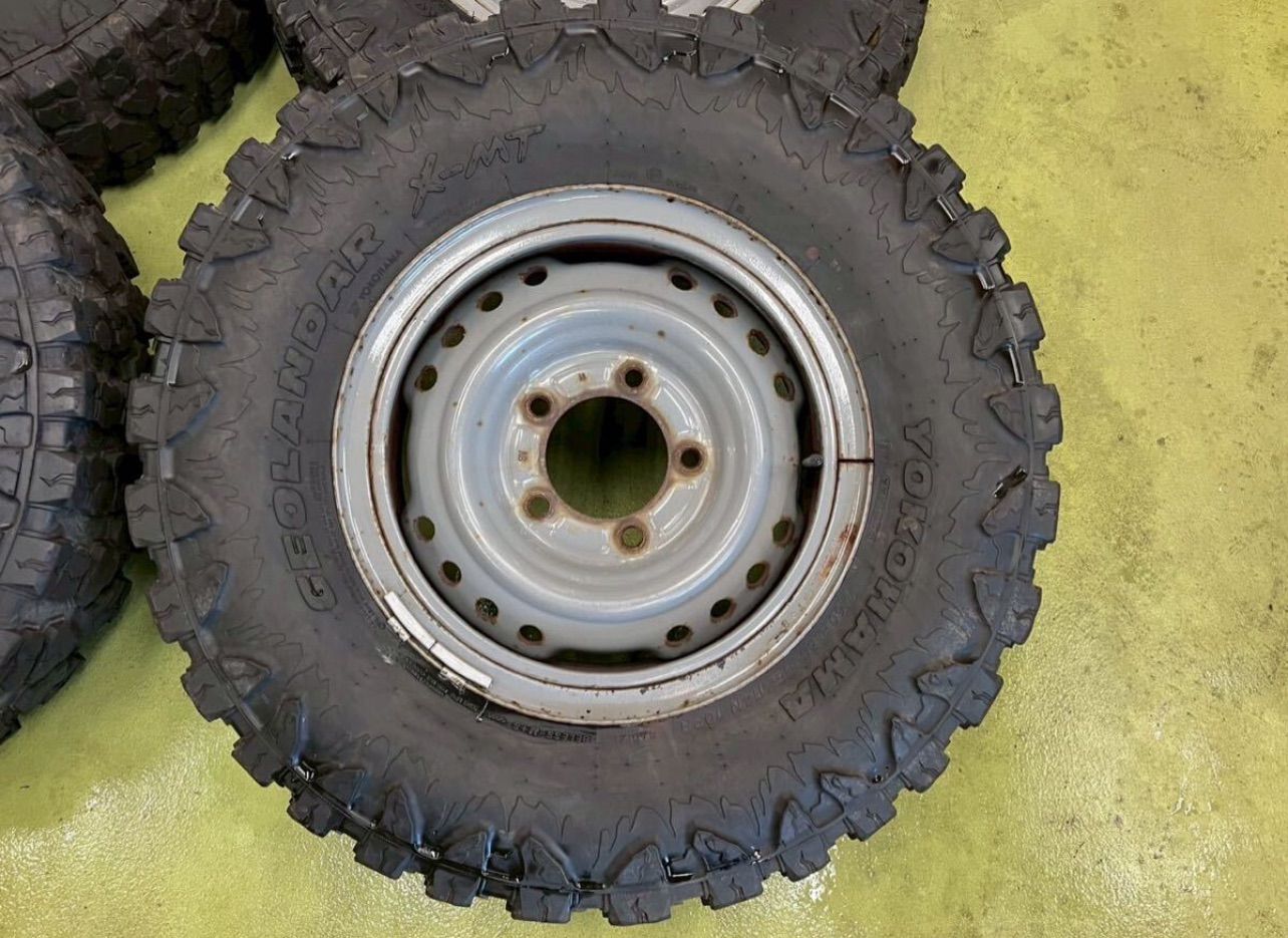  257 156 1 GRJ 79 K テッチン ランクル70 再販 ピックアップ 再販ランドクルーザー ヨコハマ ジオランダー X MT 7 50 R 16 C 製 16インチ タイヤ ホイールセット