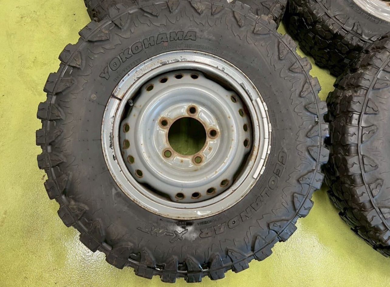 257 156 1 GRJ 79 K テッチン ランクル70 再販 ピックアップ 再販ランドクルーザー ヨコハマ ジオランダー X MT 7 50 R 16 C 製