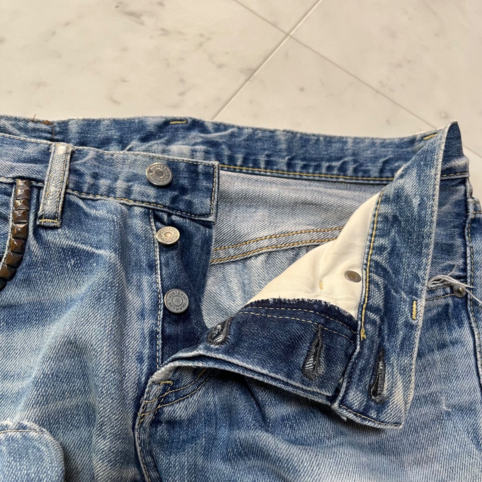 HYSTERIC GLAMOUR ヒステリックグラマー ヴィンテージ加工 スタッズ