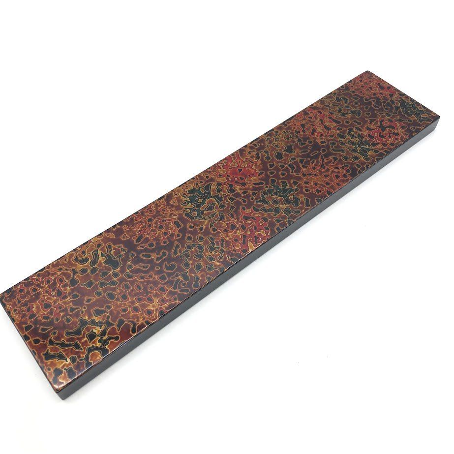 ss8131 【未使用品】 津軽塗 花台 3枚セット 短冊状 敷板 唐塗 バカ塗