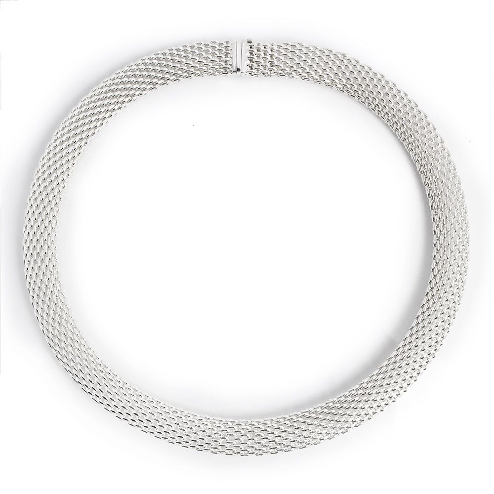 ティファニー サマセット メッシュ ネックレス SV925 スターリング