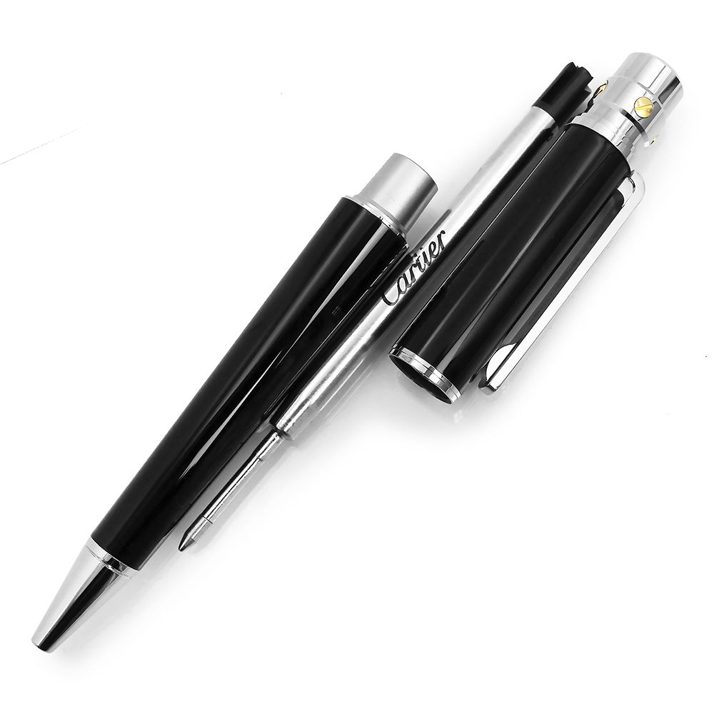 カルティエ サントス ドゥ カルティエ ボールペン ブラックラッカー