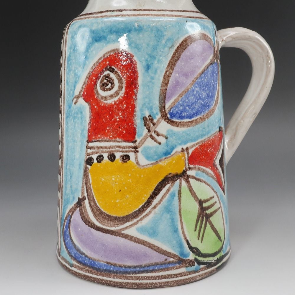 イタリア製 デシモーネ ピッチャー フラワーべース 花瓶 花器 陶磁器 _