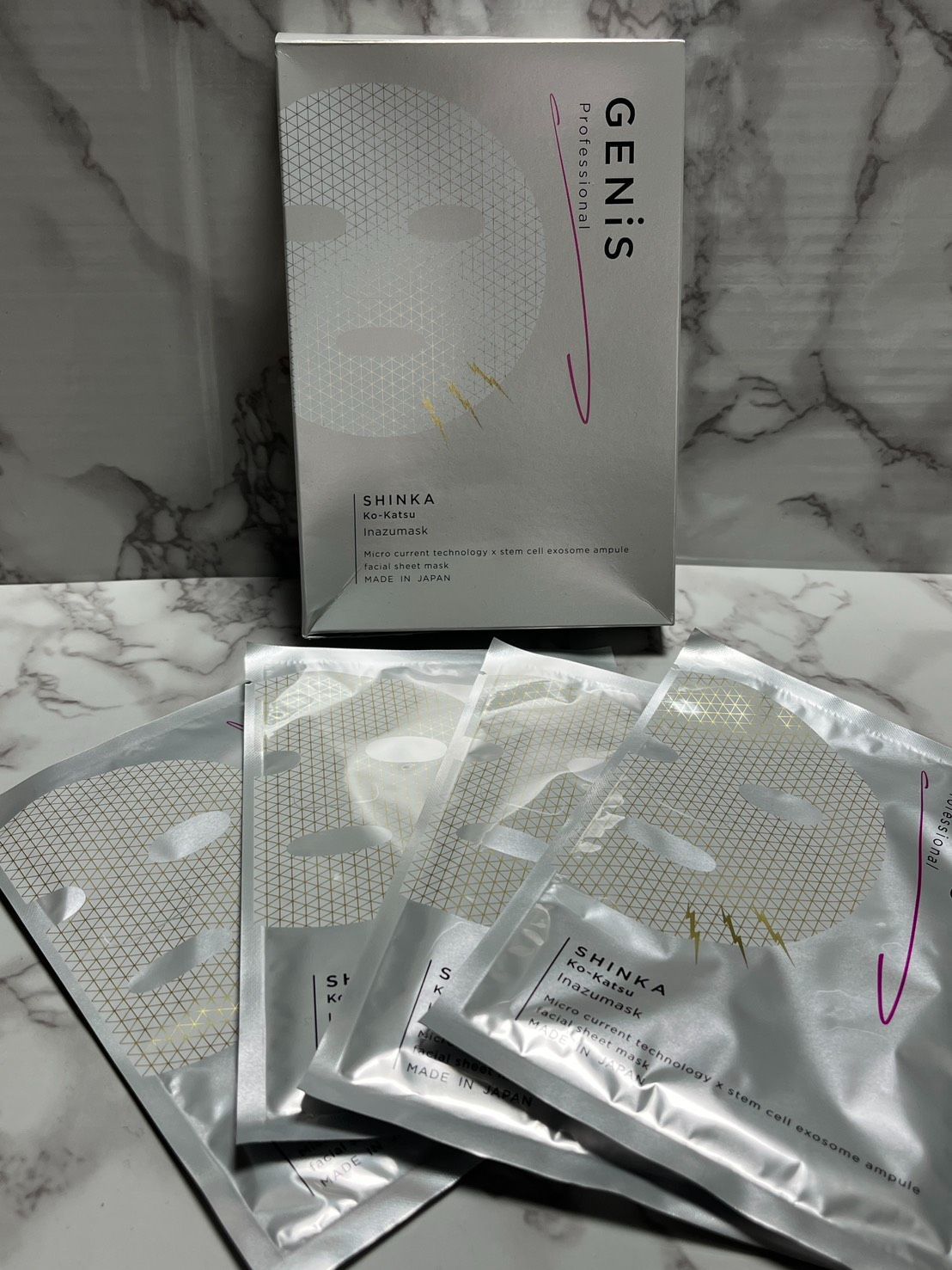 新品未使用】GENiS シンカ 稲妻マスク フェイスパック 5枚セット 美容