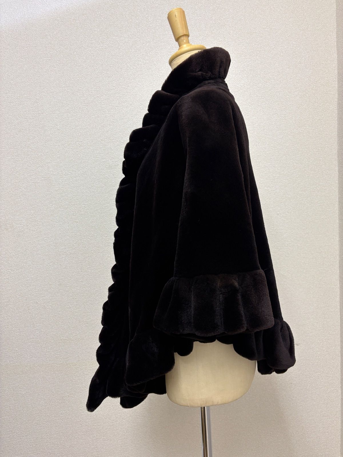 SAGA MINK ROYAL GRES ミンクケープ ポンチョ 毛皮 リアルファー