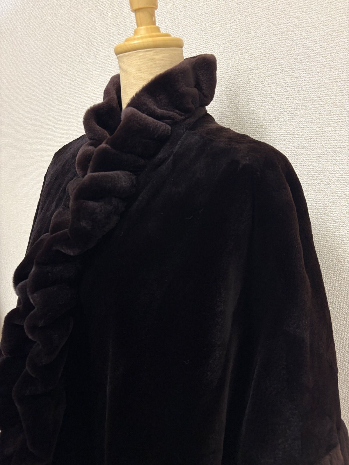 SAGA MINK ROYAL GRES ミンクケープ ポンチョ 毛皮 リアルファー