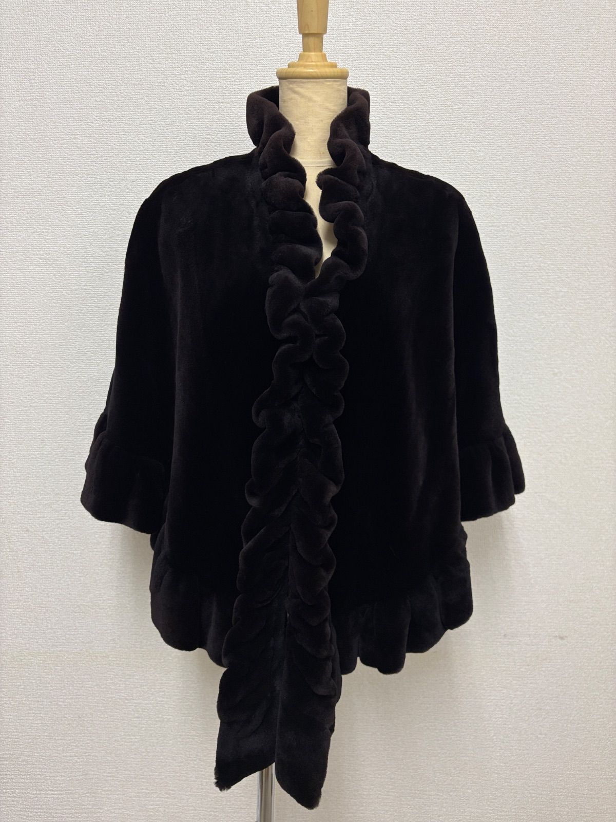 SAGA MINK ROYAL GRES ミンクケープ ポンチョ 毛皮 リアルファー