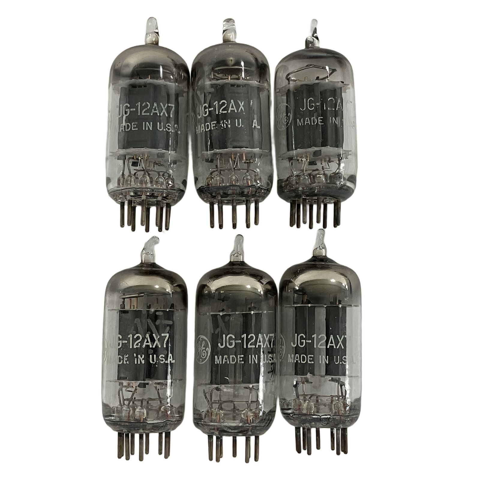 GE 12 AX 7 真空管 6本セット