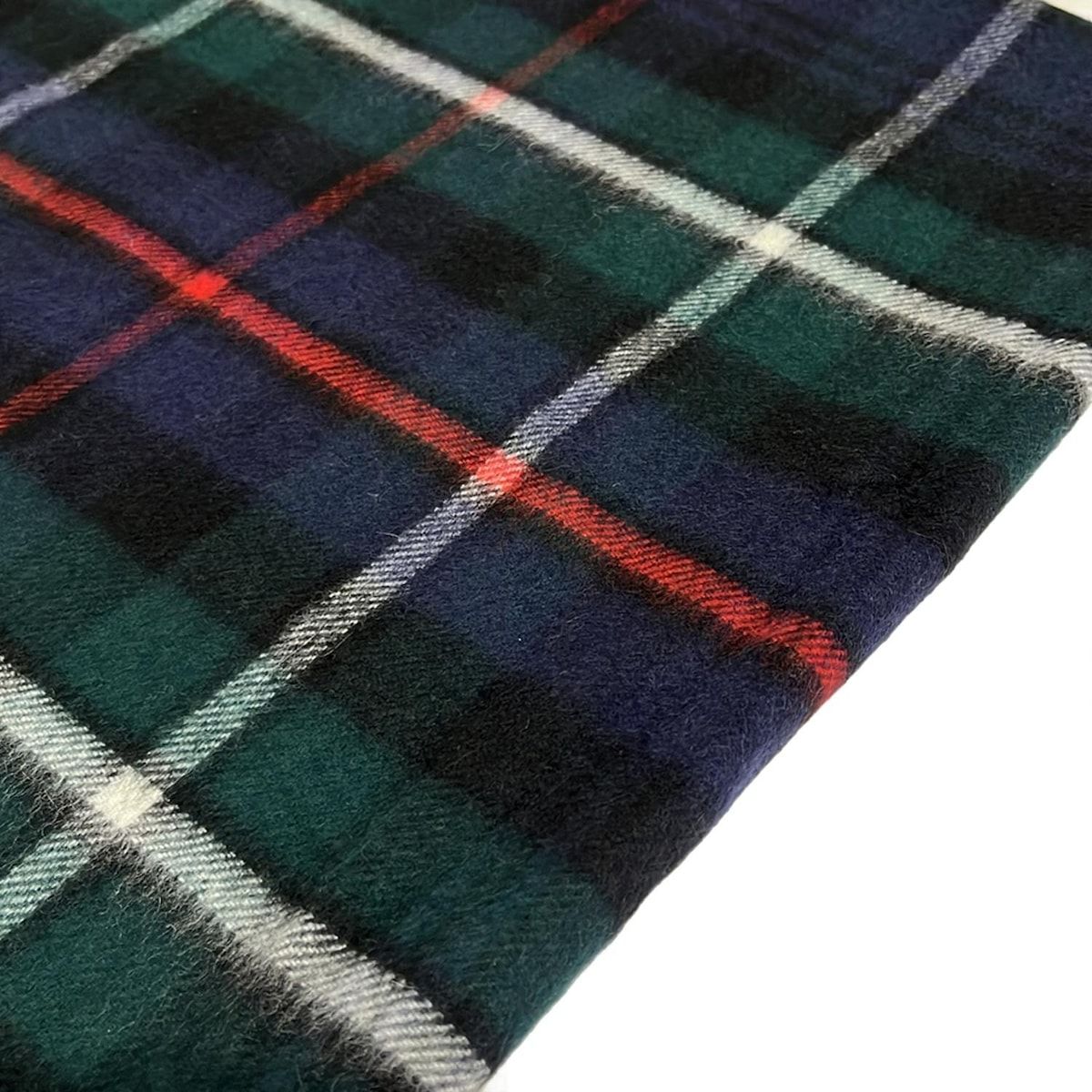  johnstons of elgin ジョンストンズ ストール ショール ダークネイビー ダークグリーン マルチ チェック柄 カシミヤ ストール ショール 小物