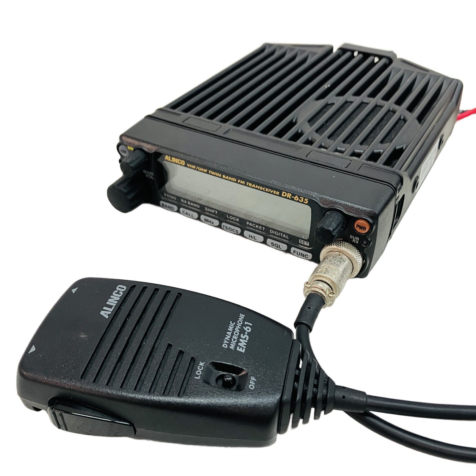 ALINCO DR-635D アマチュア 無線機 EMS-61 トランシーバー アルインコ