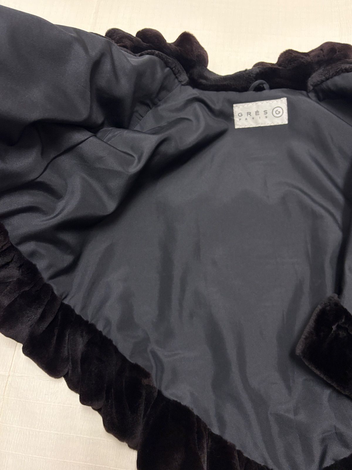 SAGA MINK ROYAL GRES ミンクケープ ポンチョ 毛皮 リアルファー