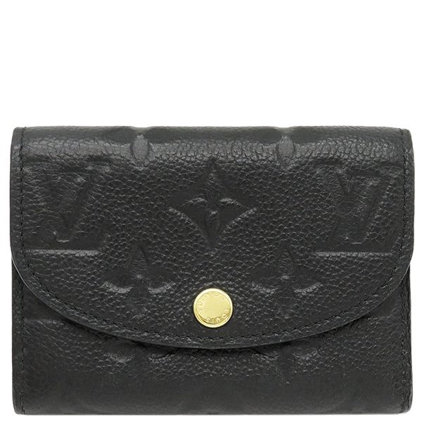 ルイヴィトン LOUIS VUITTON コインケース ポルトモネ ロザリ モノグラムアンプラント ノワール ゴールド金具 黒 小銭入れ カードケース M 81455 RFID 箱