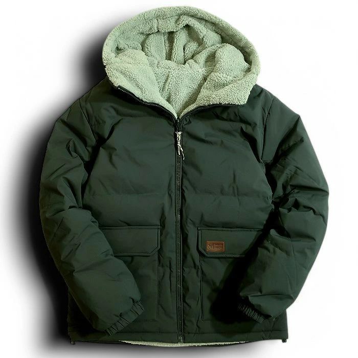 MILLET ミレー DOZEN GOOSE DOWN 80 20 裏ボアフリース リバーシブル フーデッド ダウンジャケット ダウンブルゾン 定価3.8万 ジェード 95 080 50220 k 01
