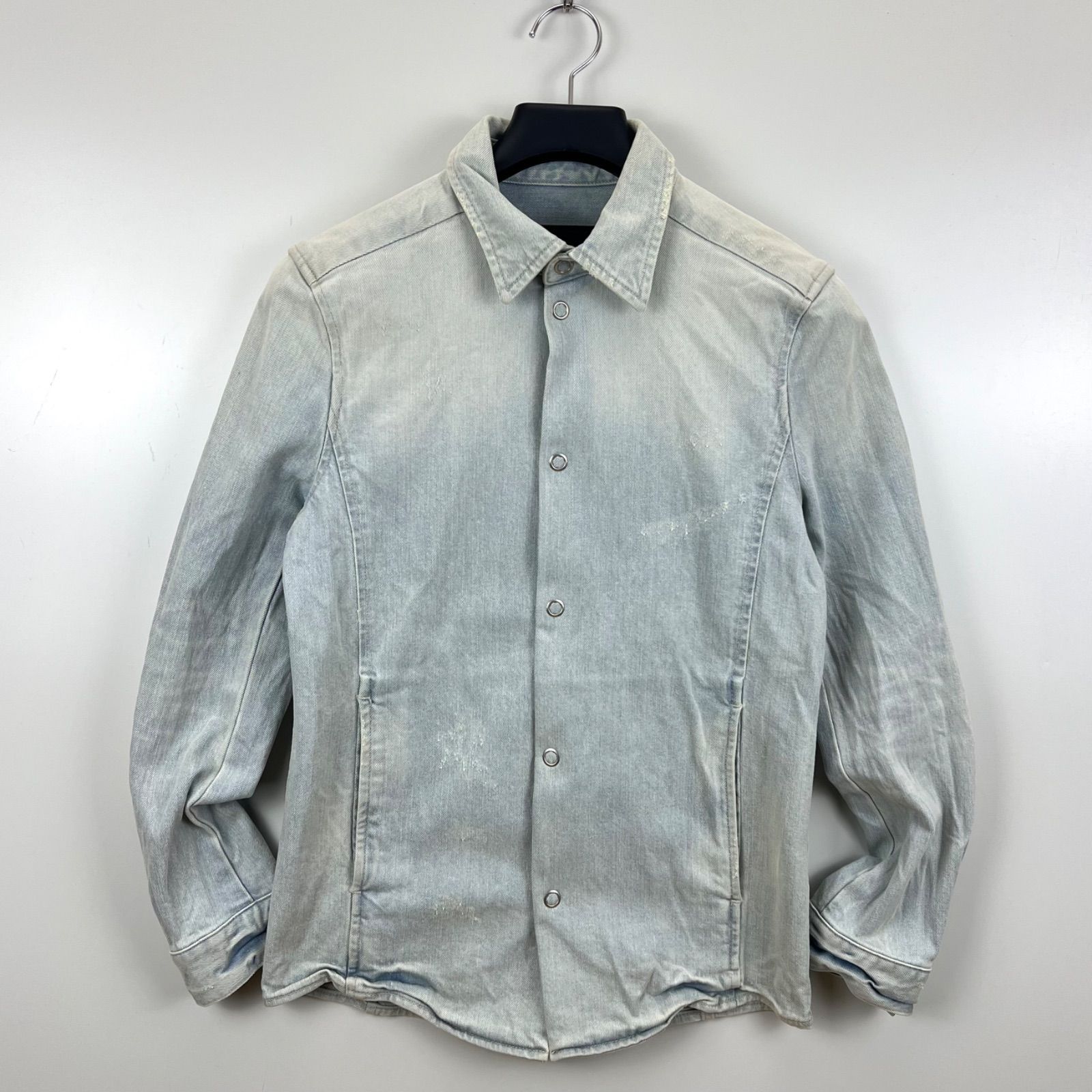 TORNADO MART 00s y2k archive damaged denim shirts jacket M 