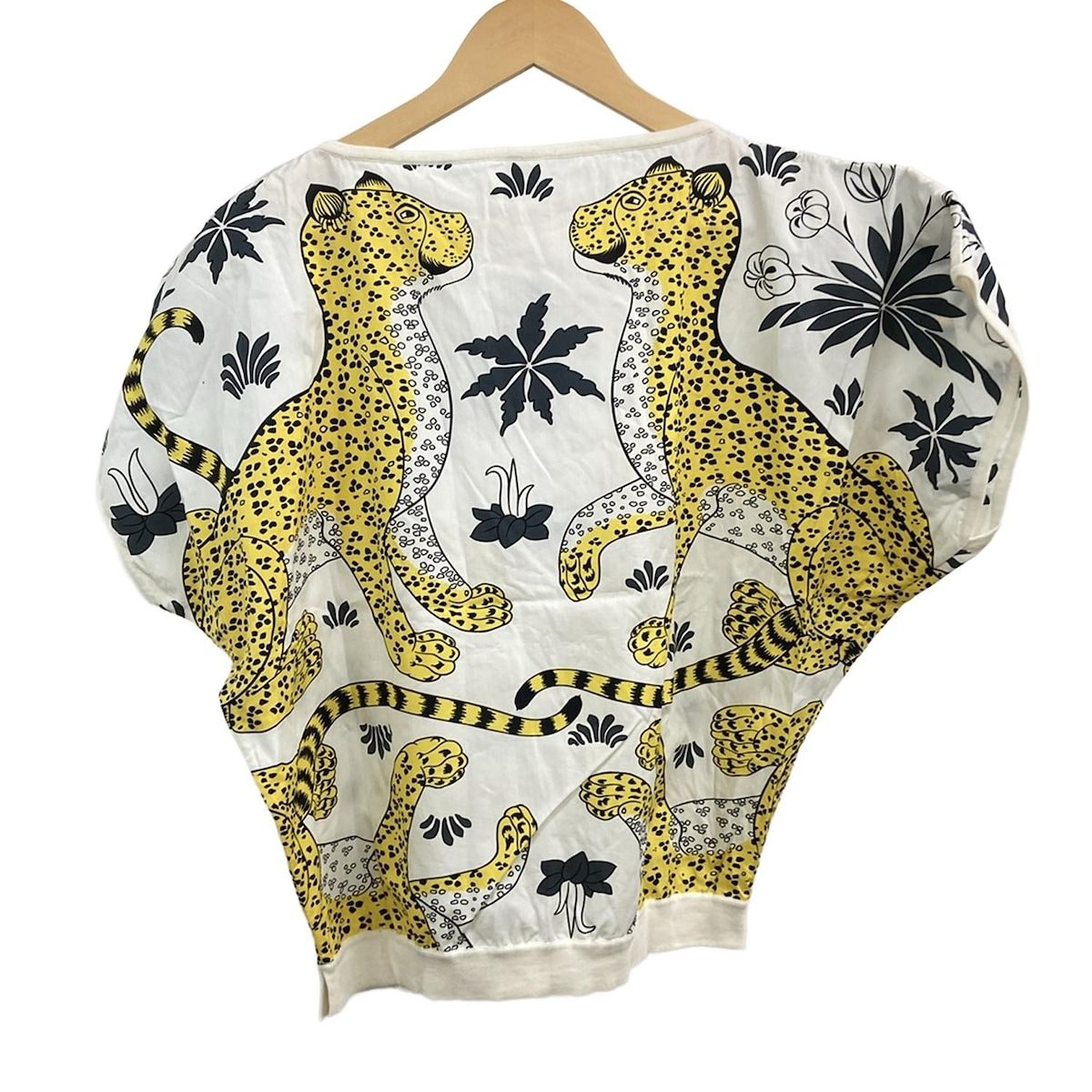 HERMES エルメス 半袖カットソー サイズ34 S レディース - 56-7761 白×イエロー×黒