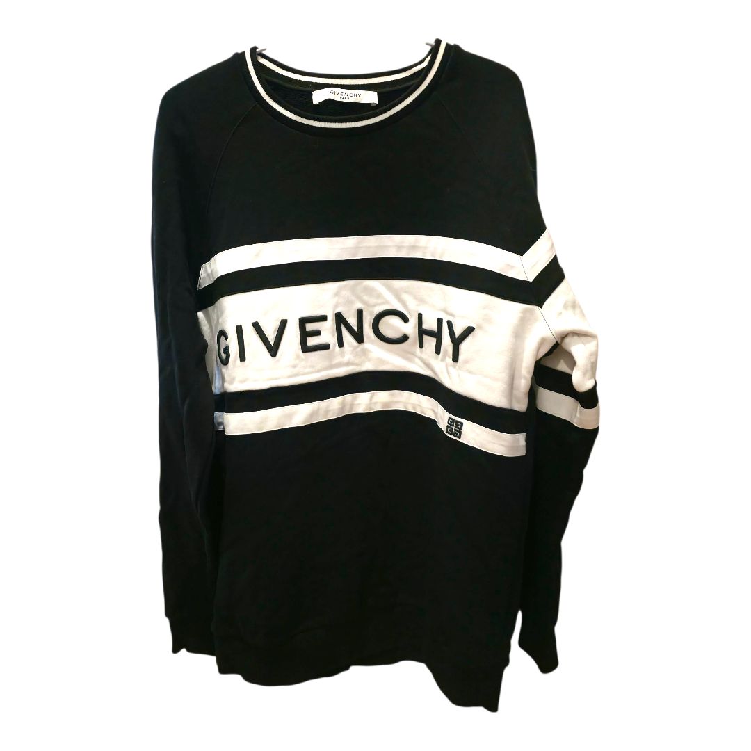 ジバンシィ ロゴトレーナー ブラック S - メルカリ