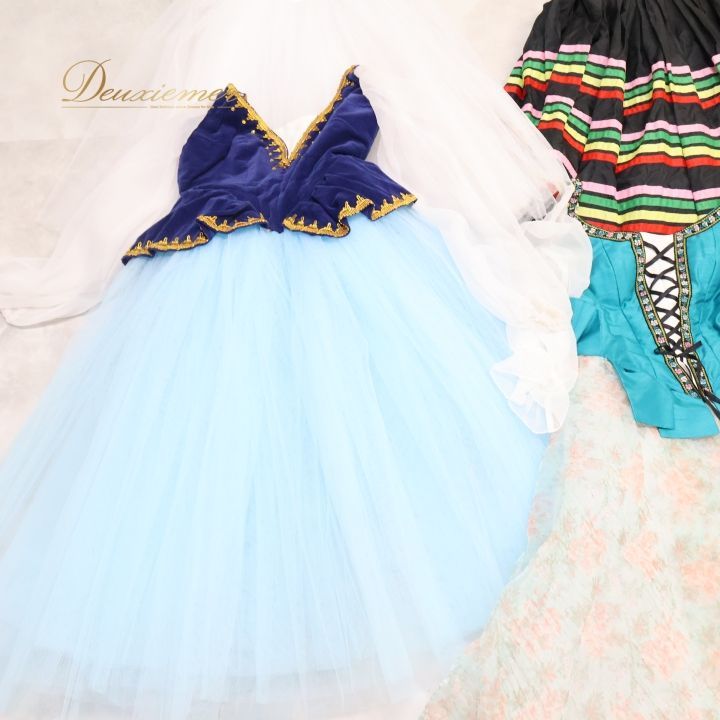 バレエ 衣装 セット 6点 ジュニア ロマンティックチュチュ ワンピース ドレス 衣裳 舞台 コンクール 発表会 演劇 発表会用 子供服 チュチュドレス ロシア系 ジュニアサイズ 子供 バレエ衣装 ダンス衣装