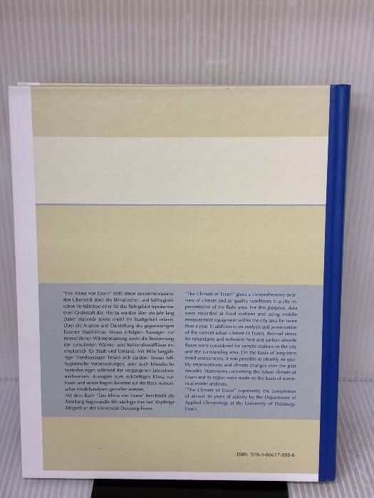 Das Klima von Essen The Climate of Westarp Science Fachvlge Kuttler Wilhelm