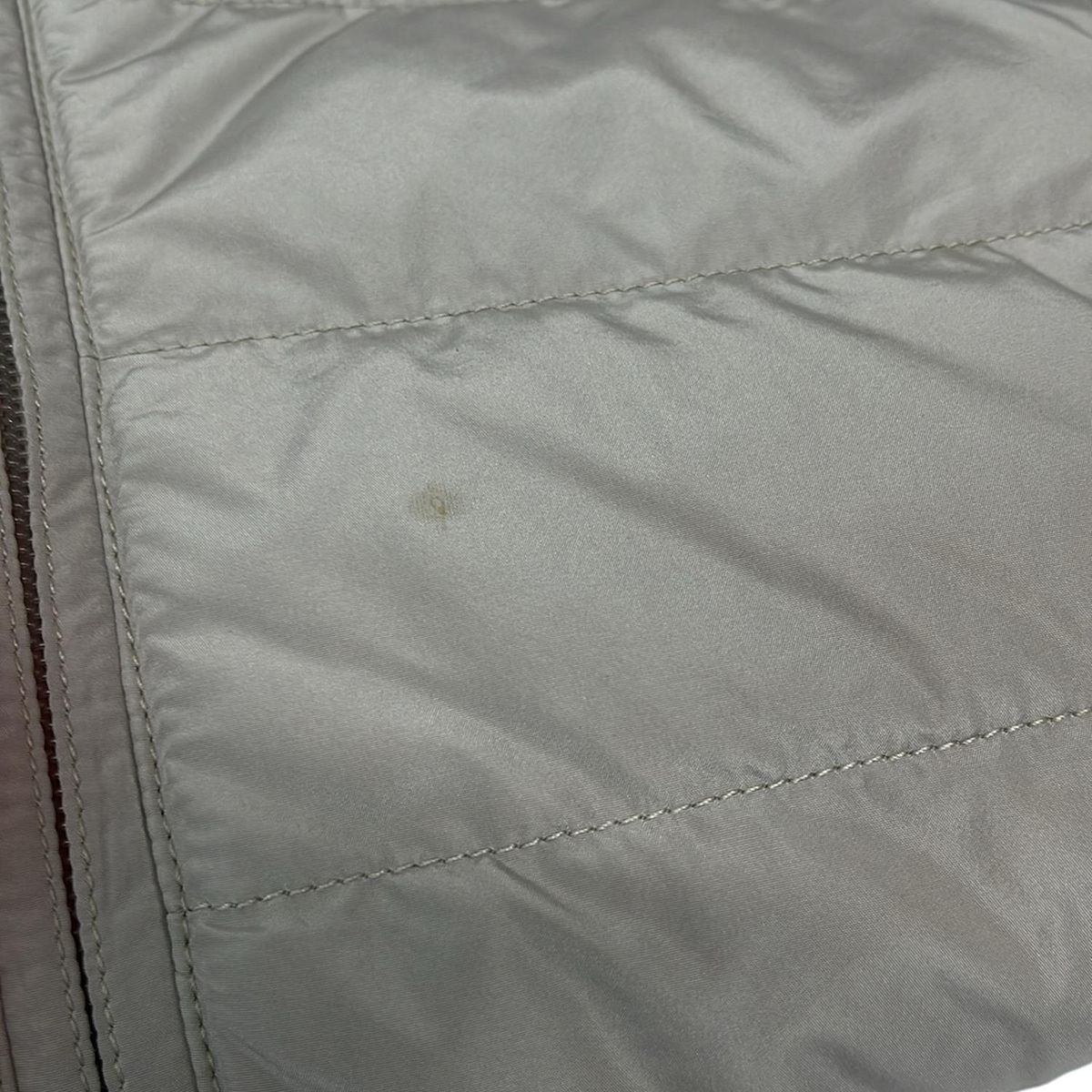 【美品】エスマックスマーラ　ダウンベスト　ファー　　グレーベージュ S Max Mara エスマックスマーラ レディース ダウンジャケット/ダウン