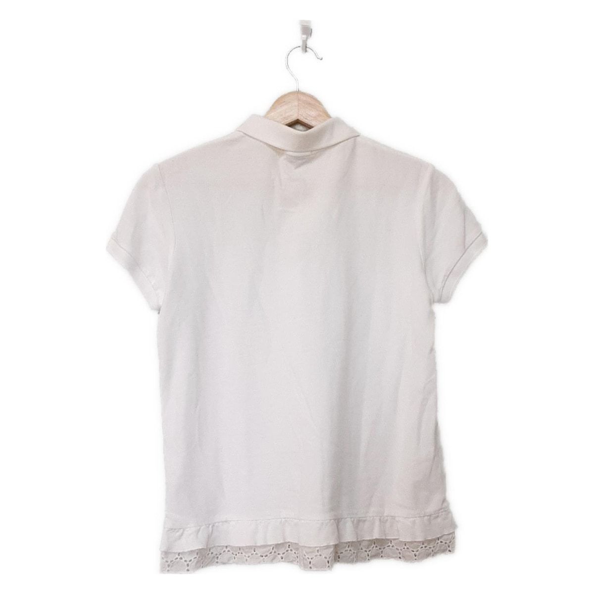 MONCLER モンクレール 半袖ポロシャツ サイズS レディース MAGLIA POLO MANICA CORTA 白