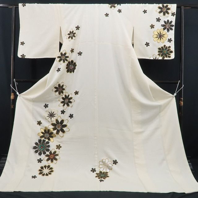 ❁tomihisa❁新品 さが美謹製 桜 着物 正絹 仕付け糸付 トールサイズ