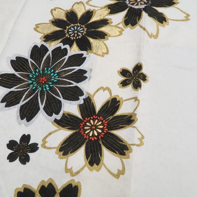 ❁tomihisa❁新品 さが美謹製 桜 着物 正絹 仕付け糸付 トールサイズ