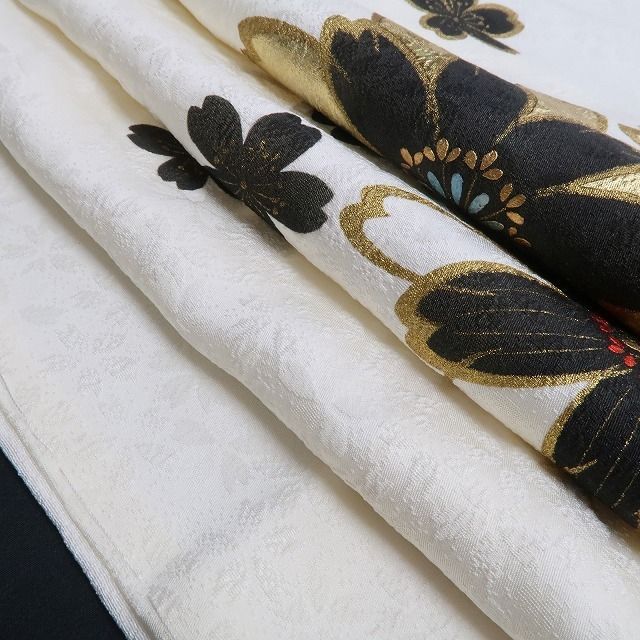 ❁tomihisa❁新品 さが美謹製 桜 着物 正絹 仕付け糸付 トールサイズ