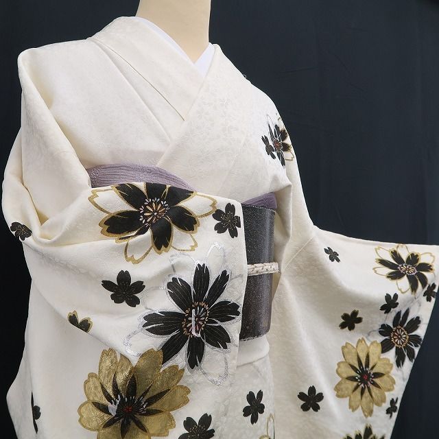 ❁tomihisa❁新品 さが美謹製 桜 着物 正絹 仕付け糸付 トールサイズ