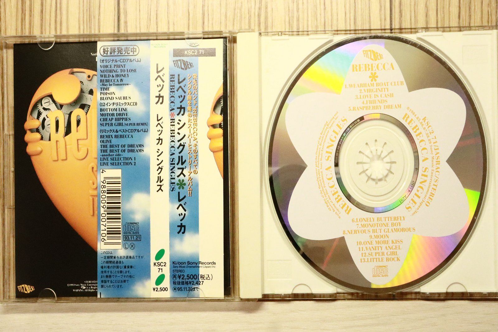 国内盤CD☆レベッカ/Rebecca□ SINGLES 【KSC271/4988009007106