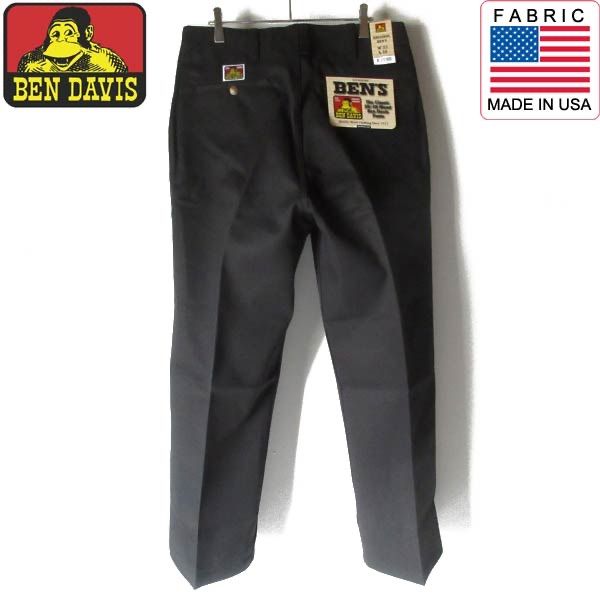 新品 US企画 BEN DAVIS ベンデイビス ベンズ ワークパンツ 黒 W33 L30