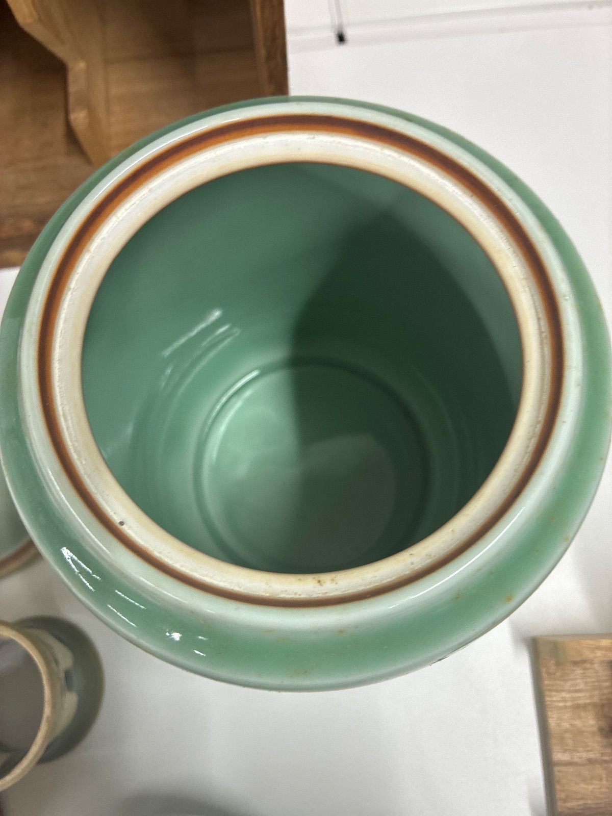 茶道具セット 千古窯の飛青磁皆具の水指付 - メルカリ