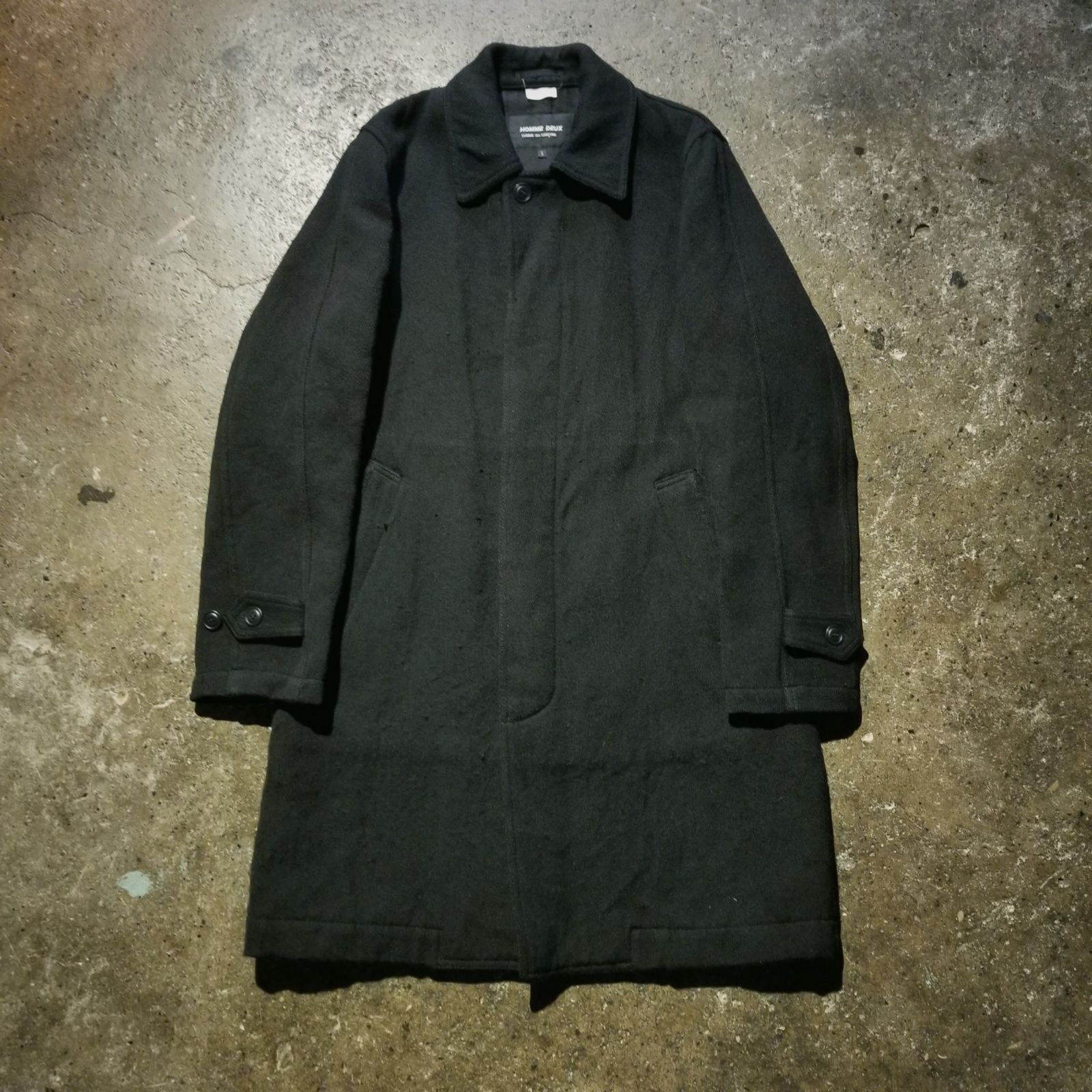 COMME des GARCONS HOMME DEUX 12aw ウール縮絨バルカラーコート S 
