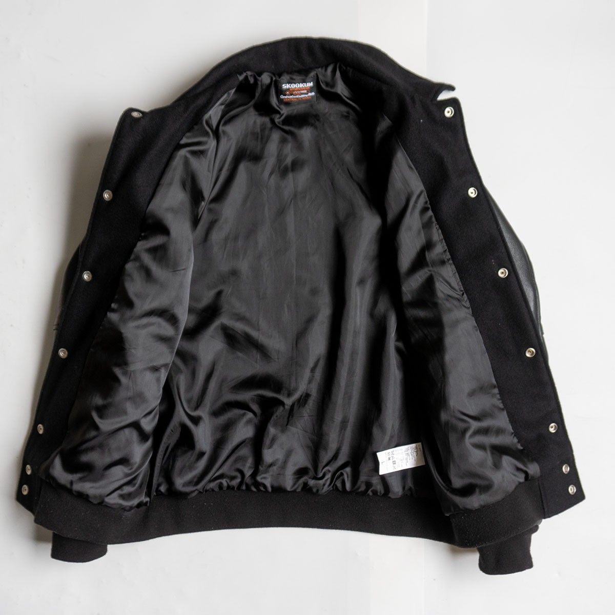 417 by EDIFICE別注】SKOOKUM【メルトン×レザー スタジャン】L