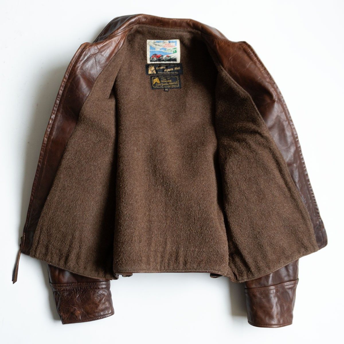 雰囲気抜群】AERO LEATHER【ハイウェイマン ホースハイド レザー