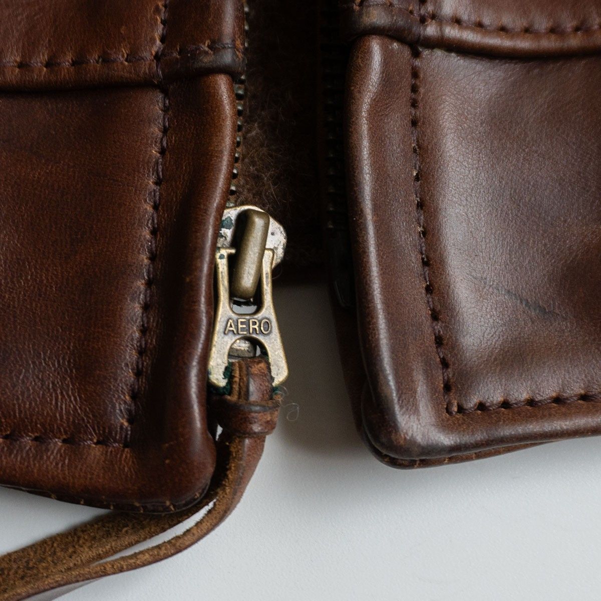 雰囲気抜群】AERO LEATHER【ハイウェイマン ホースハイド レザー