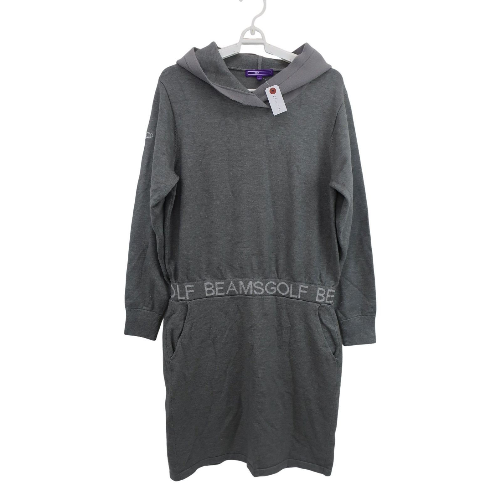 美品】BEAMS GOLF(ビームスゴルフ) ニットワンピース グレー