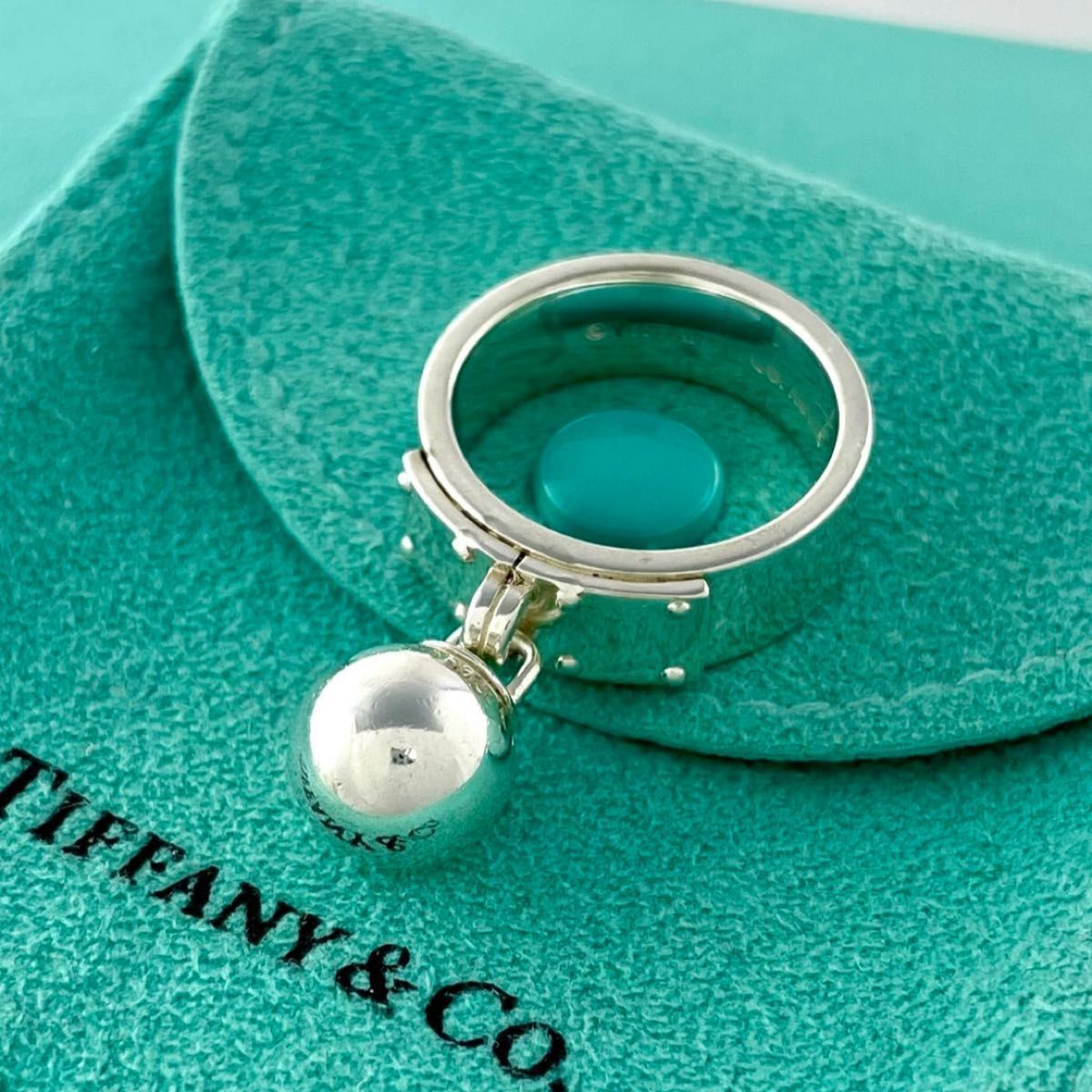 ティファニー 希少 11号 ハードウェア ボール ダングル リング WF2fe