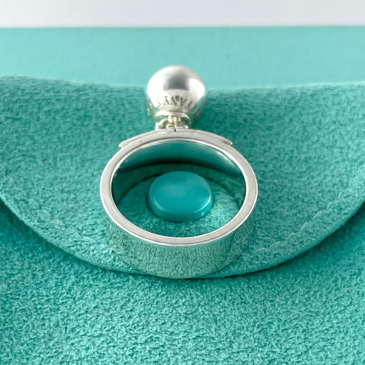 ティファニー 希少 11号 ハードウェア ボール ダングル リング WF2fe