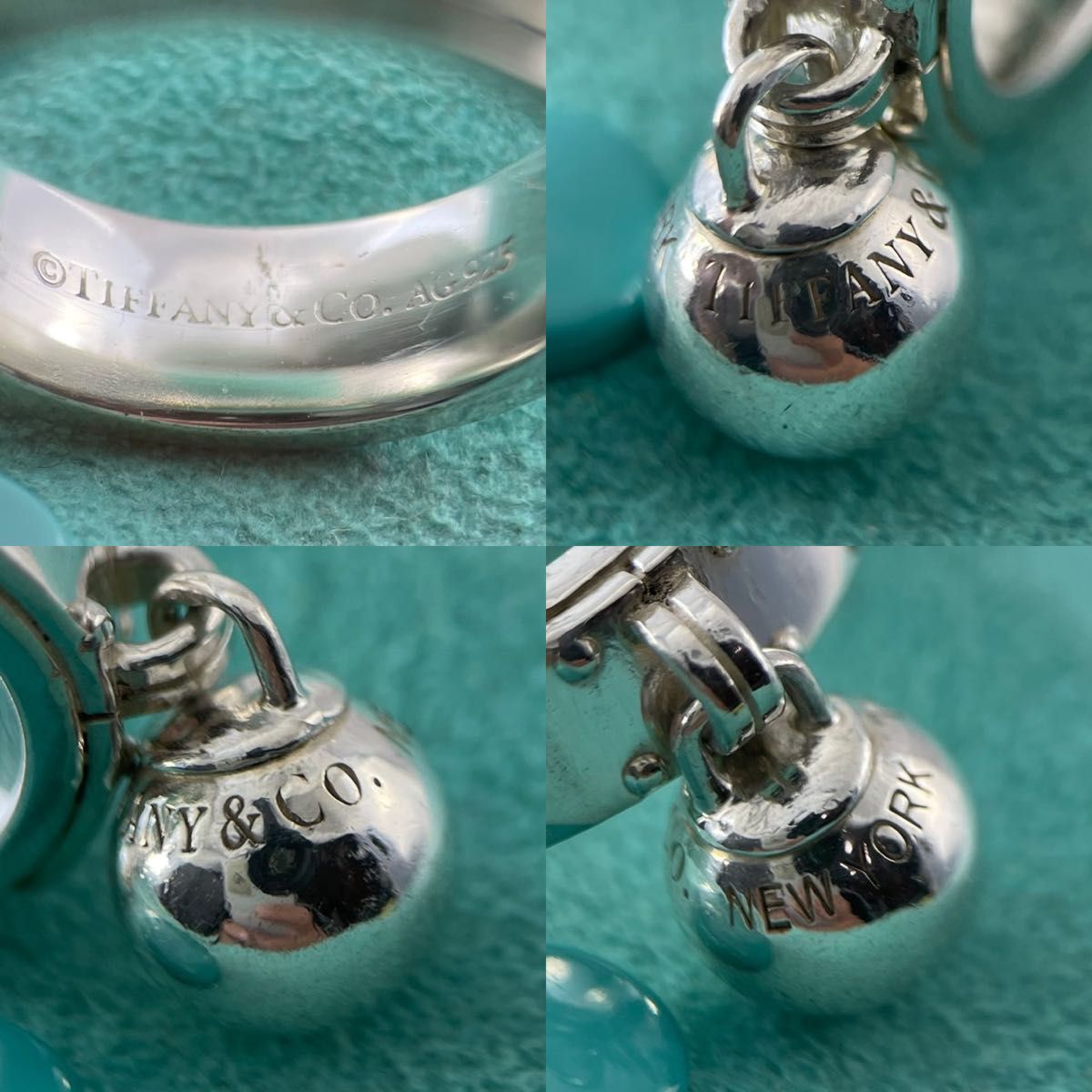 ティファニー 希少 11号 ハードウェア ボール ダングル リング WF2fe