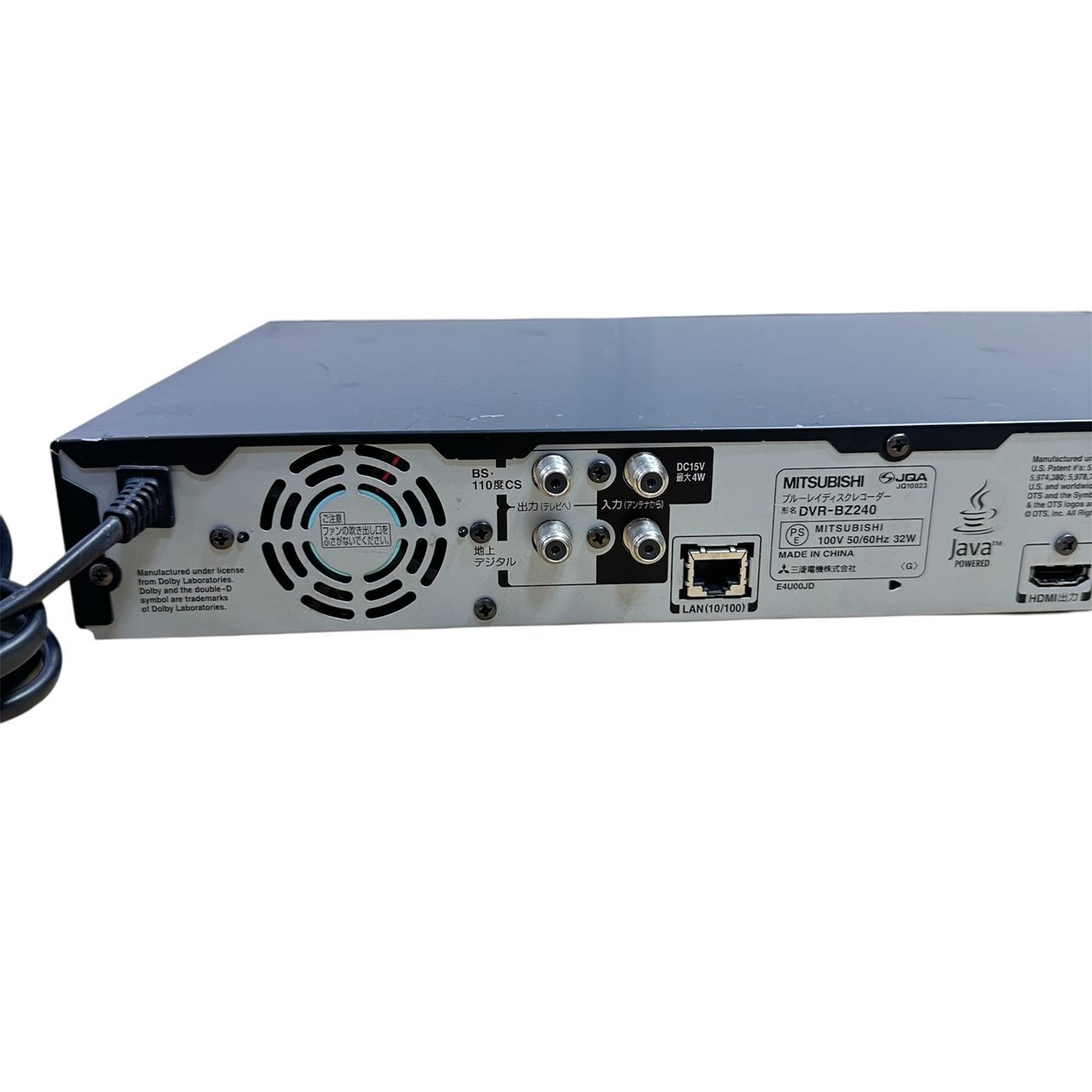 ブルーレイレコーダー J