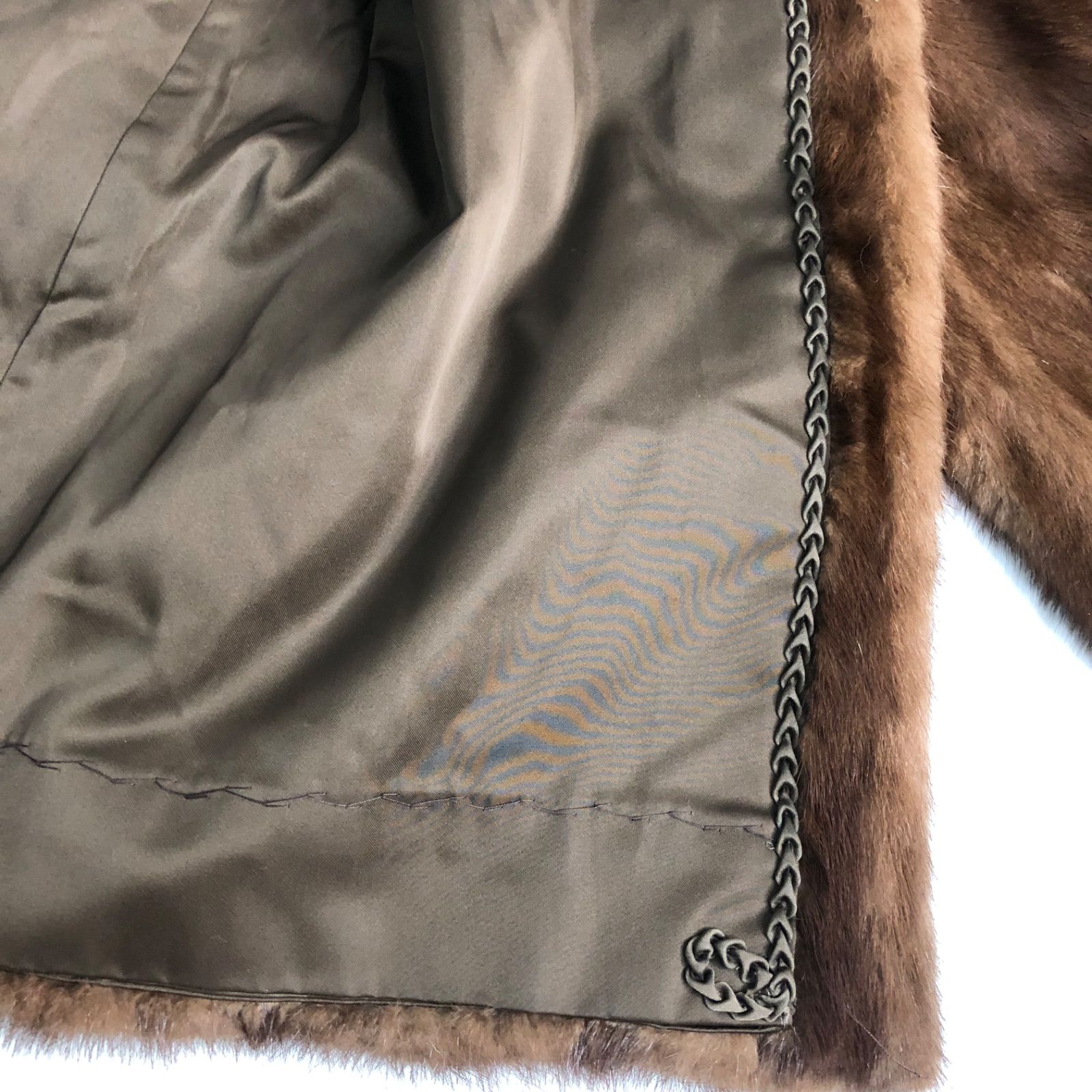 A1126-27-5 毛皮 レディース デミバフ ミンク 艶 上質 ファーコート